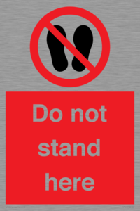 Do not stand here
